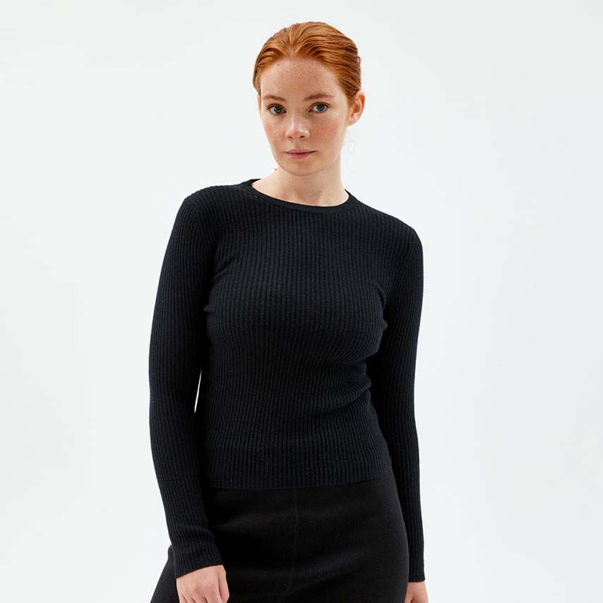 ​Ribbestrikket ullgenser, Black, hi-res